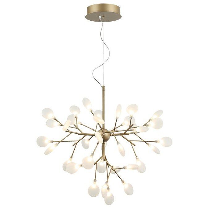 Hydrangea Bloom 35 Light Gold Pendant Ceiling Light